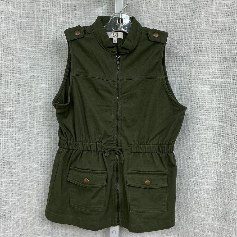True Craft Kids Olive Green Vest